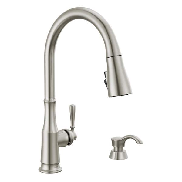 Delta Capertee Single-Handle Pull Down Sprayer Kitchen Faucet with