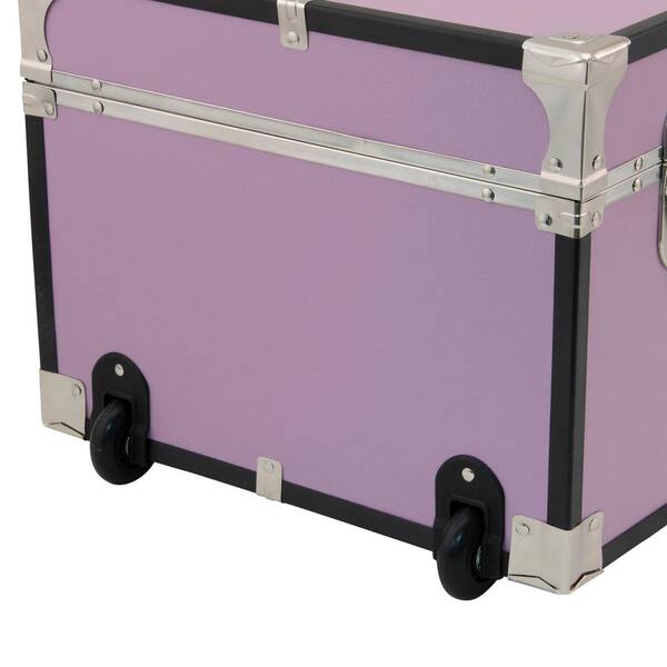 Seward Trunks 30 in. Trunk with Wheels and Lock in Orchid