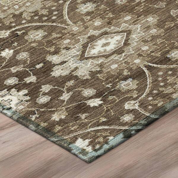 Chantille Machine Washable Indoor/Outdoor Abstract ACN3100 Chocolate 2 ft. x 3 ft. Accent Rug