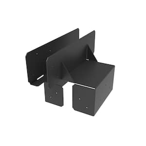 5.5 in. Evolution Steel Black Deck Framing Single Beam to Post Bracket