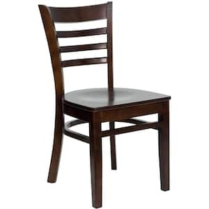 Hercules Walnut Wood Seat/Walnut Wood Frame Side Chair