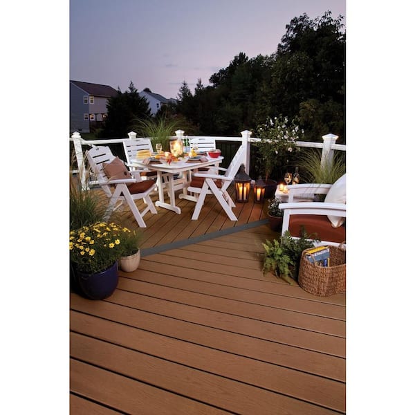 FORTRESS Infinity IS 1 in. x 6 in. x 8 ft. Caribbean Coral Grey Composite  Grooved Deck Boards (2-Pack) 241060809 - The Home Depot
