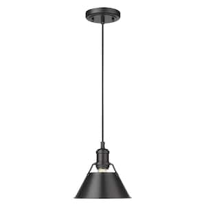 Orwell 1-Light Matte Black Standard Pendant