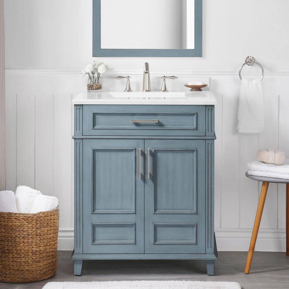 Home Decorators Collection Highgate 30 in. Single Sink Freestanding ...