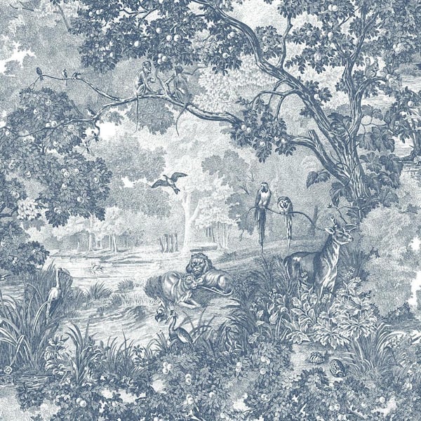 RoomMates Jungle Toile Peel and Stick Wallpaper (Covers 28.18 sq. ft.)