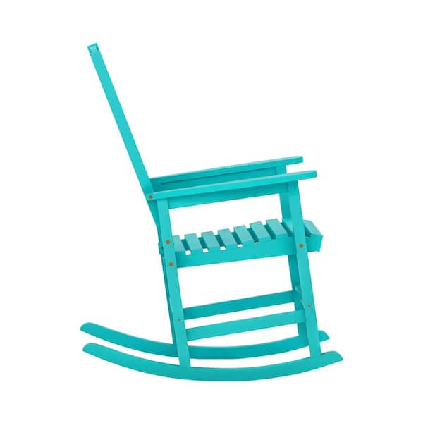 LUE BONA Orson Lake Blue Acacia Wood Classic Adirondack Weather