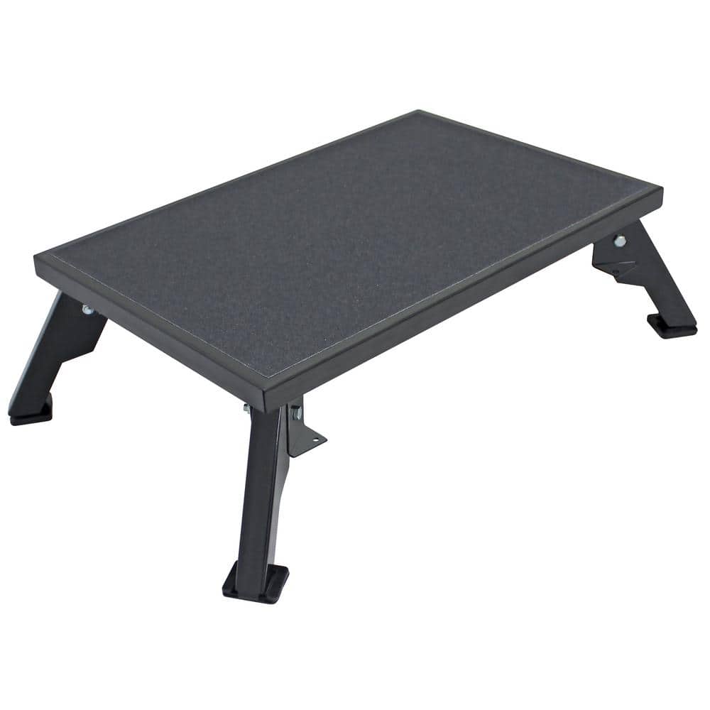 Extra-Large Black Steel Slip Resistant Platform Step