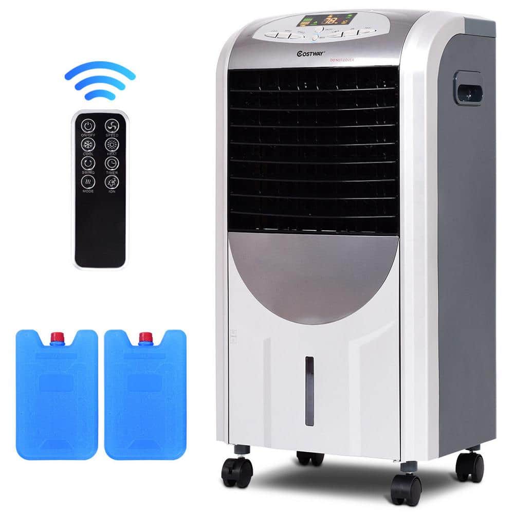 Evaporative Portable Air Conditioner Cooler Fan Heater Room with Remote Control 