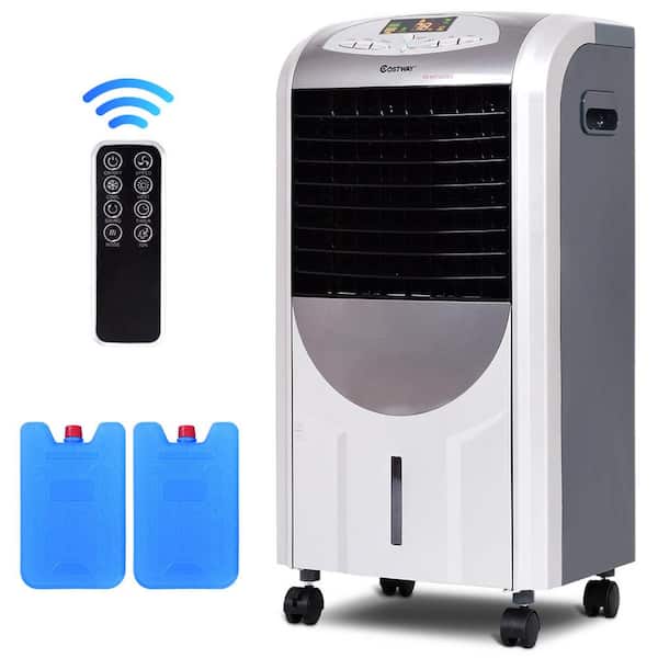 min Uitvoerbaar diameter Costway 215 CFM Portable Evaporative Cooler Fan and Heater Humidifier  EP23664 - The Home Depot