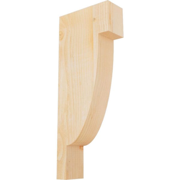 Ekena Millwork 4 in. x 10 in. x 26 in. Douglas Fir Alpine Rough Sawn Corbel