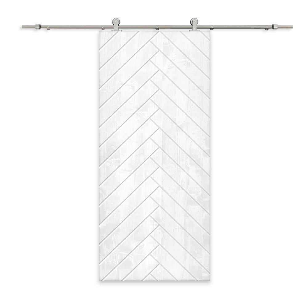 calhome-36-in-x-80-in-white-stained-pine-wood-modern-interior-sliding
