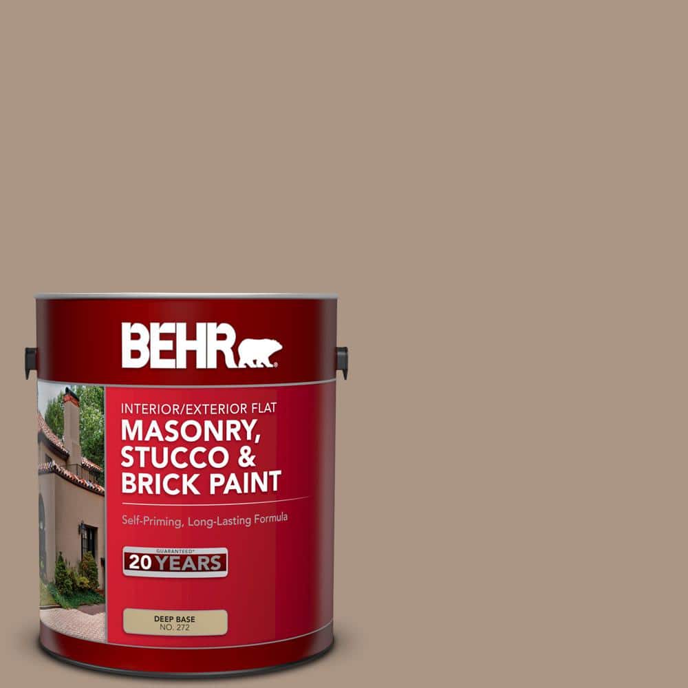 1 gal. #MS-24 River Stone Flat Interior/Exterior Masonry, Stucco and Brick 