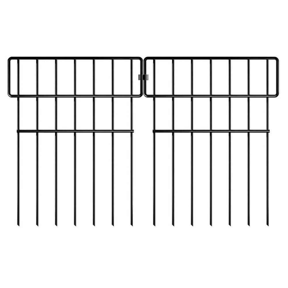 17 in. Metal Decorative Garden Fence No Dig 27 Ft Long Rustproof Outdoor Barrier for Dogs Small Pets Landscape Lawn price history on PriceWatchPro