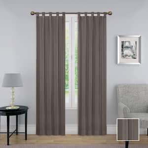 grey Solid Rod Pocket Room Darkening Curtain - 60 in. W x 63 in. L (Set of 2)