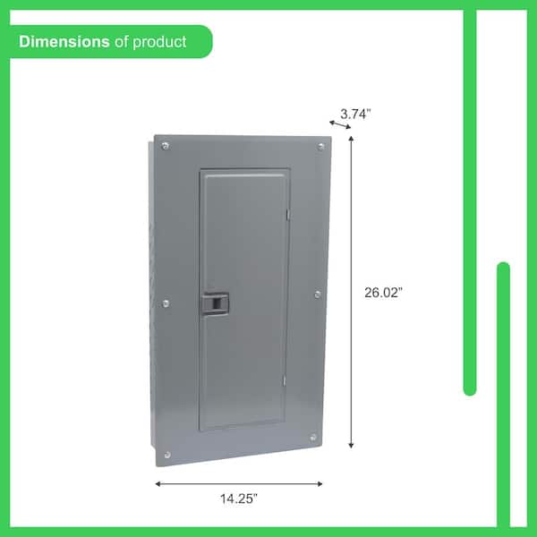 Square D Homeline 125 Amp 24-Space 48-Circuit Indoor Main Lug Qwik