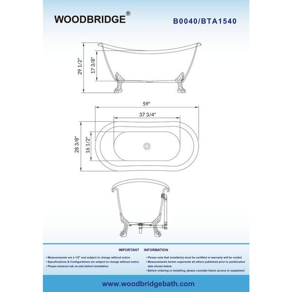 WOODBRIDGE Challenge 59 in. Luxury Cold Plunge Ice Tub with Chiller and  Heater, Ozone sanitation and Filter circulation system HBT8000 - The Home  Depot