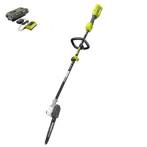 40V 10 in. Cordless Battery Attachment Capable Pole Saw with 2.0 Ah Battery and Charger