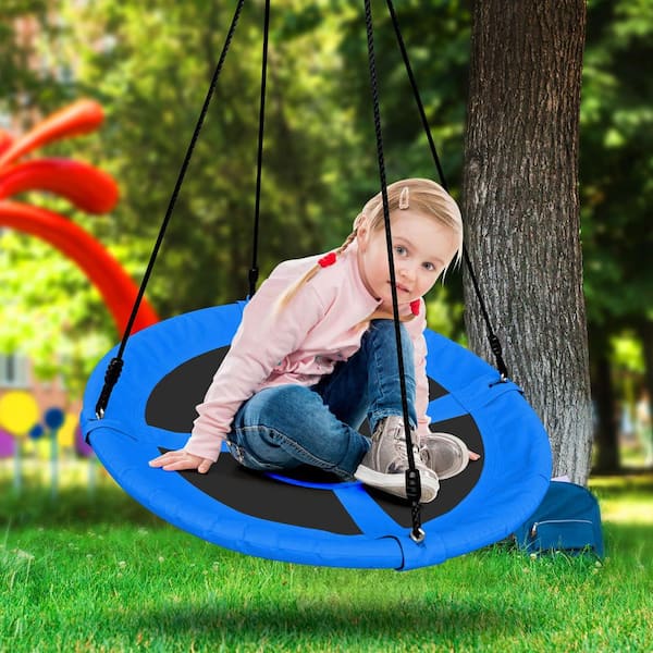 MISOPILY 40 in. Saucer Swing 1-Pack 900D Oxford Waterproof UV