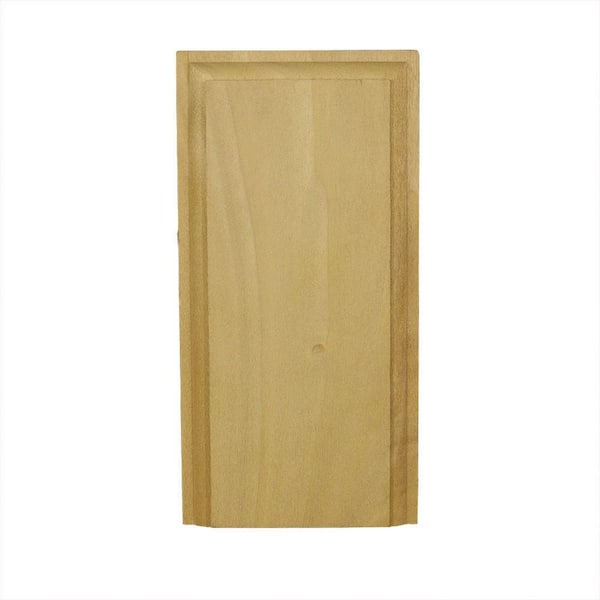 HOUSE OF FARA 4-1/2 in. x 4-1/2 in. x 7/8 in. Hardwood Rosette Moulding