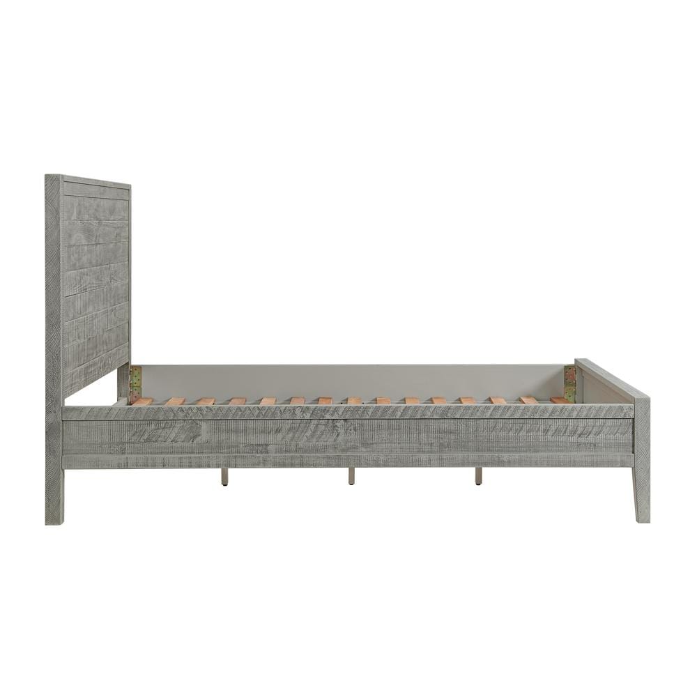 Arden 5-Piece Driftwood Gray Pine Bedroom Set with Queen Bed