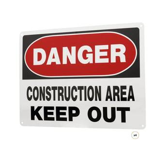 Cartello Cantiere Vietato L'Accesso: Punkcards, 2 Pezzi A2 59,4x42 Cm, Foamex 3 Mm, Impermeabile