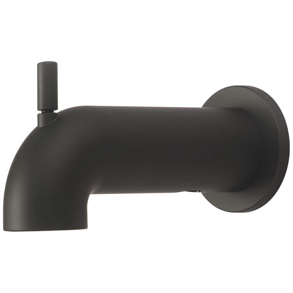 7 in. Extended Combo Diverter Tub Spout in Matte Black price history on PriceWatchPro