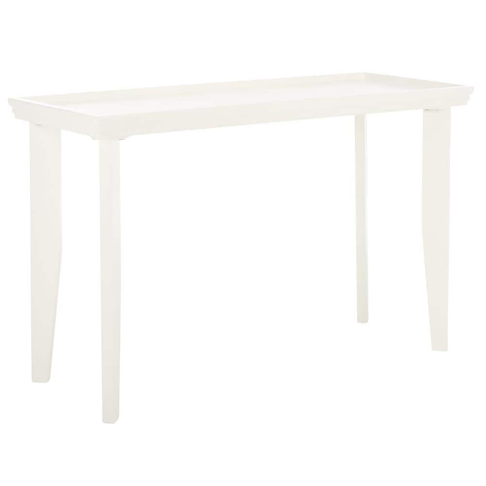 Naios Ivory Rectangular Wood Console Table