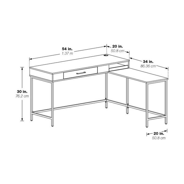 typical computer desk depth