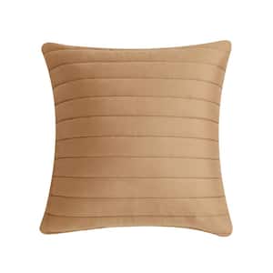 Valletta Polyester 20 in. Square Quilted Decorative Throw Pillow 20X20 in.