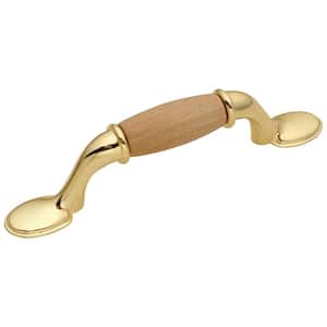 Woodgrain 3 in. Natural Maple Center-to-Center Pull
