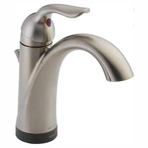 Lahara Single Handle Single Hole Bathroom Faucet with Touch2O with Touchless Technology in Stainless