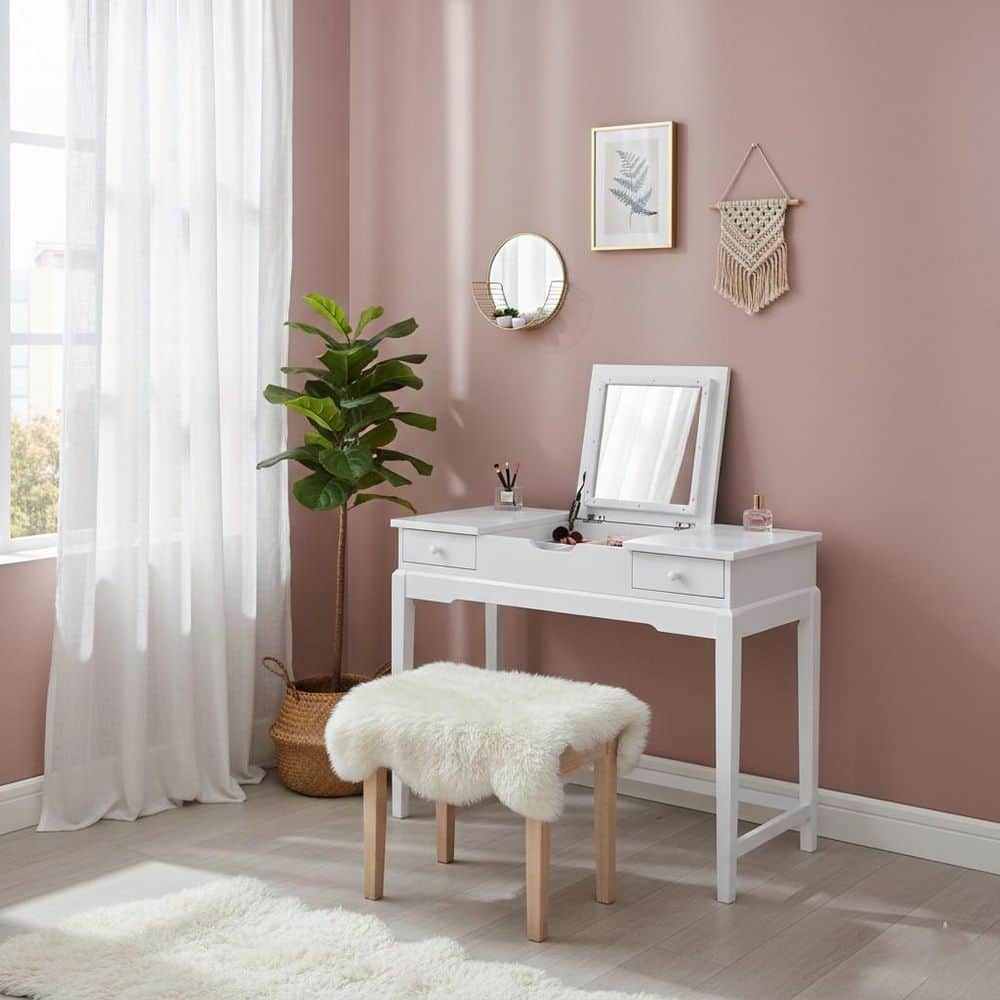 International Concepts Vanity Table - White International Concepts Vanity Table - White