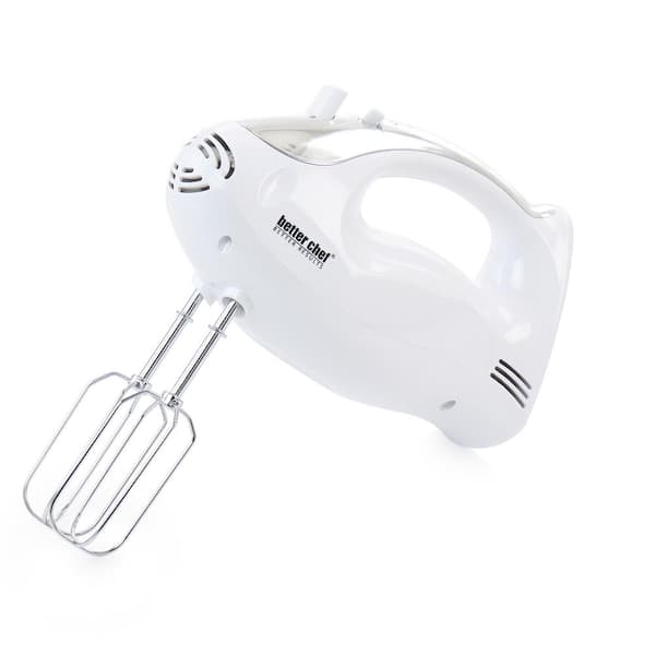 helikopter Bebrejde Afstemning Better Chef 200-Watt 5-Speed Stand/Hand Mixer in White with Mixing Bowl  985117972M - The Home Depot
