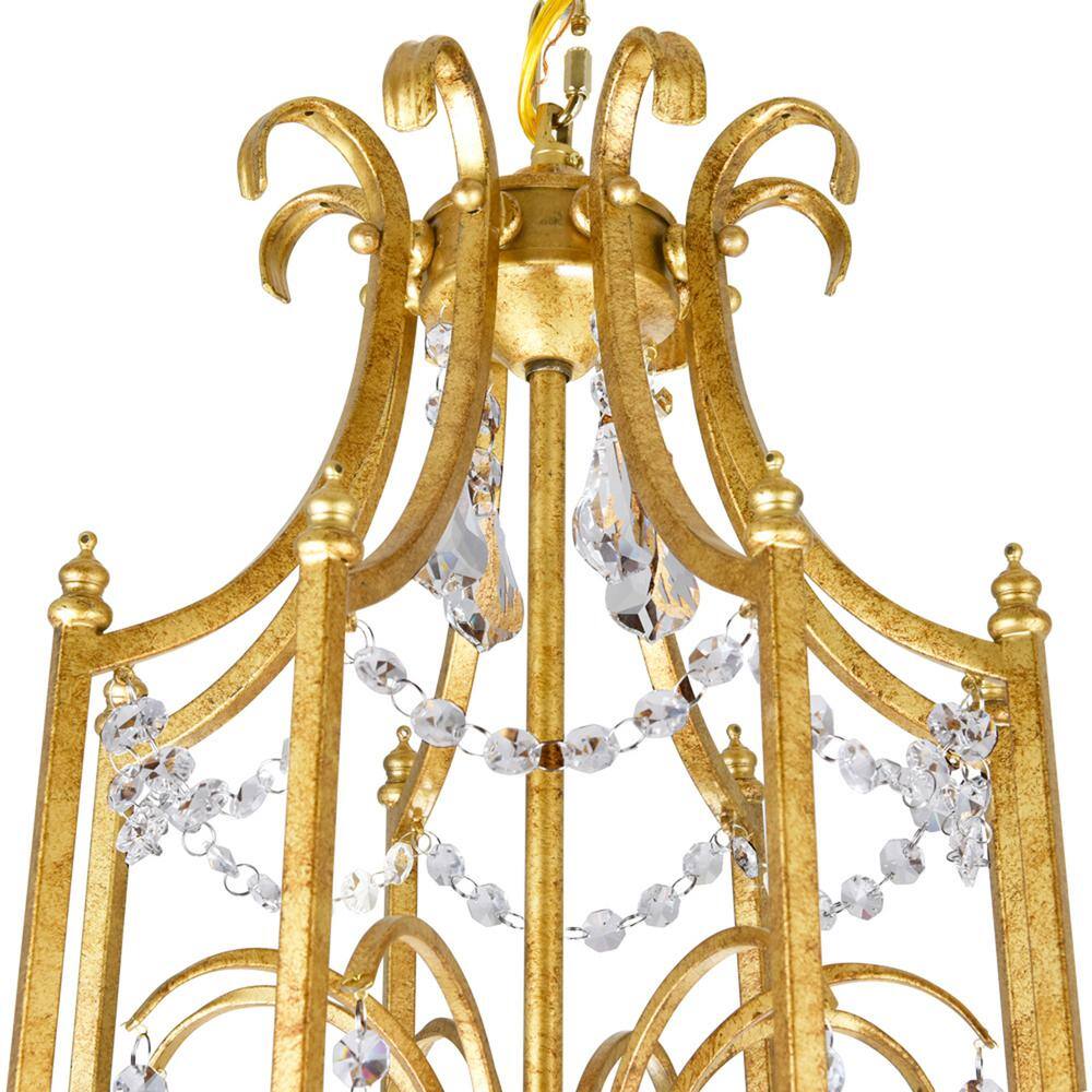Electra 12-Light Oxidized Bronze and Crystal Candle Chandelier