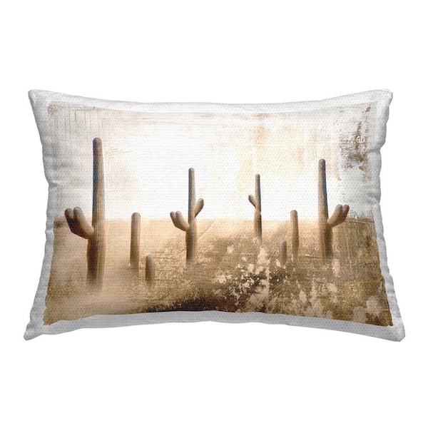 Stupell Industries Rustic Weathered Cactus Outdoor Printed Throw Pillow by Dan Meneely