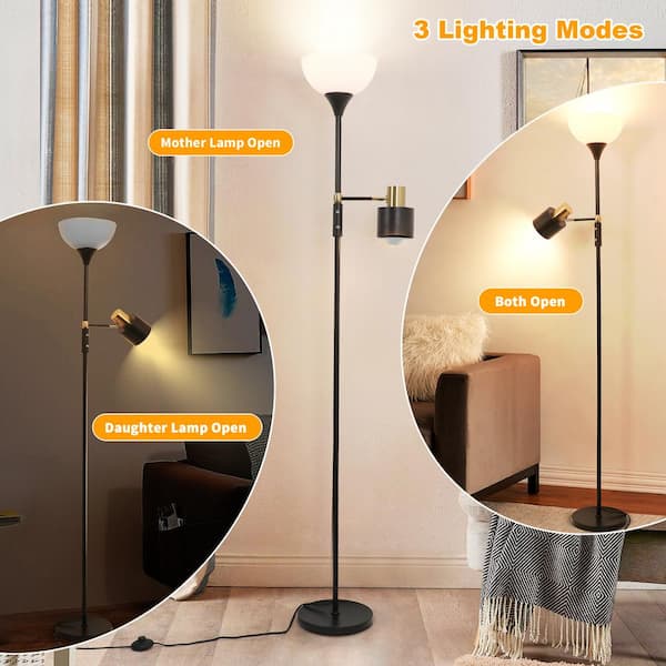 Have a question about TOZING 74 in. Black Industrial 2-Light 2-in