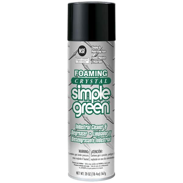 Simple Green 20 oz. Foaming Crystal Cleaner/Degreaser Aerosol 0600000119010  - The Home Depot