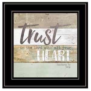 Charlie Trust in the Lord 1-Piece Framed Wall Art 15 in. x 15 in.