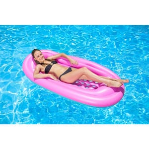 Honolulu Mattress Swimming Pool Float, Reversible Pink/Blue