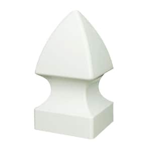 4 in. x 4 in. White Vinyl Gothic Fence Post Top