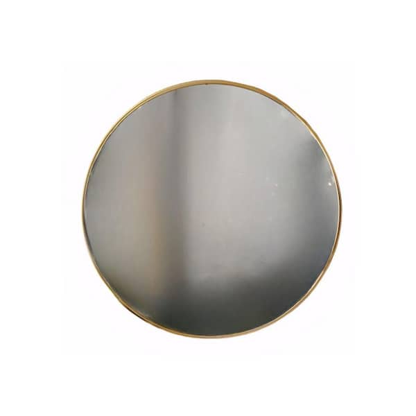 Afoxsos Gold 30 in. W x 30 in. H Wall Mounted Round Framed Mirror for Over the Sink Mirror Bathroom, Living Room, Hallway