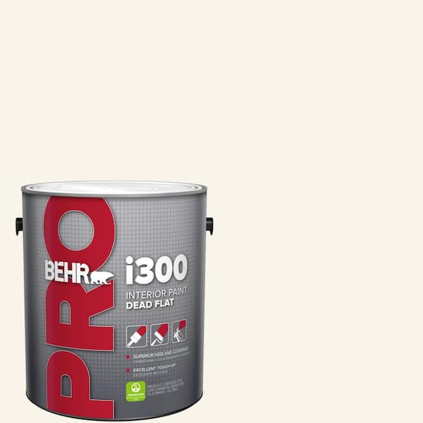 BEHR PRO 1 gal. Designer Collection #DC-005 Natural White Dead Flat Interior Paint