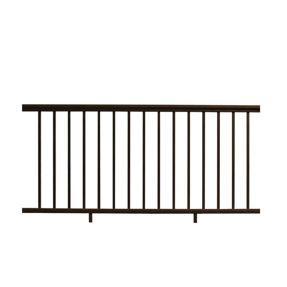 NewTechWood Allure 96 In. X 36 In. Bronze Aluminum Preassembled Railing ...