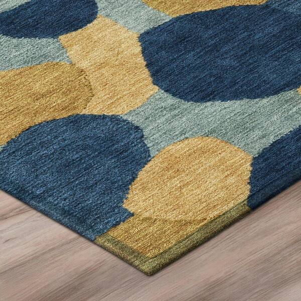 Chantille Machine Washable Indoor/Outdoor Abstract ACN3030 Gold 10 ft. x 14 ft. Area Rug