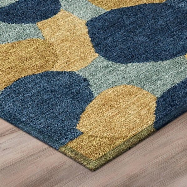 Chantille Machine Washable Indoor/Outdoor Abstract ACN3030 Gold 2 ft. x 3 ft. Accent Rug
