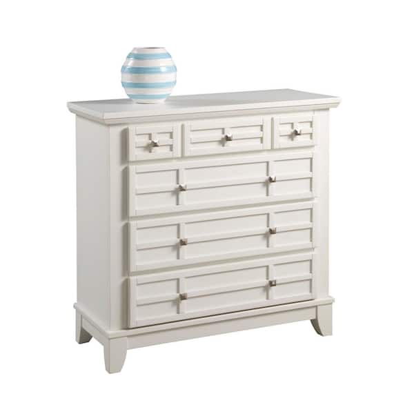 Home Styles Arts and Crafts 4-Drawer White Chest of Drawers