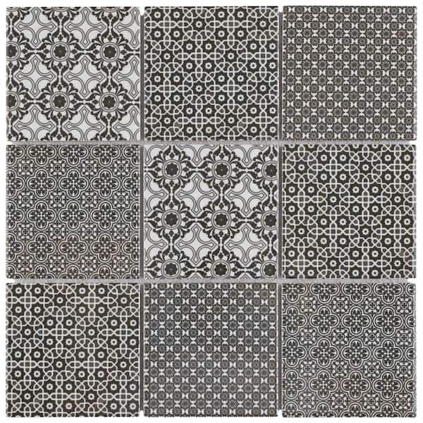 Merola Tile Hudson Due Hex 2 in. Denim Blue 11 in. x 12 in. Porcelain Mosaic (9.97 sq. ft. / Case)
