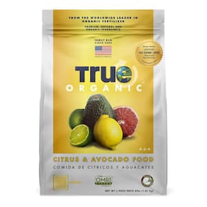 4 lbs. Organic Citrus and Avocado Tree Food Dry Fertilizer, OMRI Listed, 4-5-4