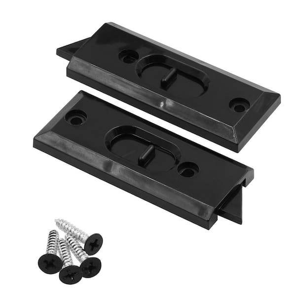 Vinyl Window Tilt Latch, Matte Black (1-Pair)