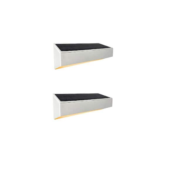 Solar White LED Landscape Gutter Light (2-Pack)